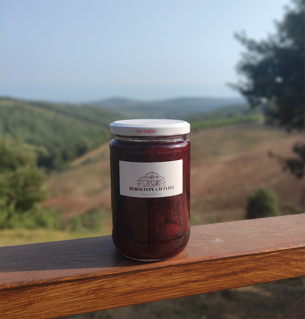 Çilek Reçeli %100 Organik (750 Gr)